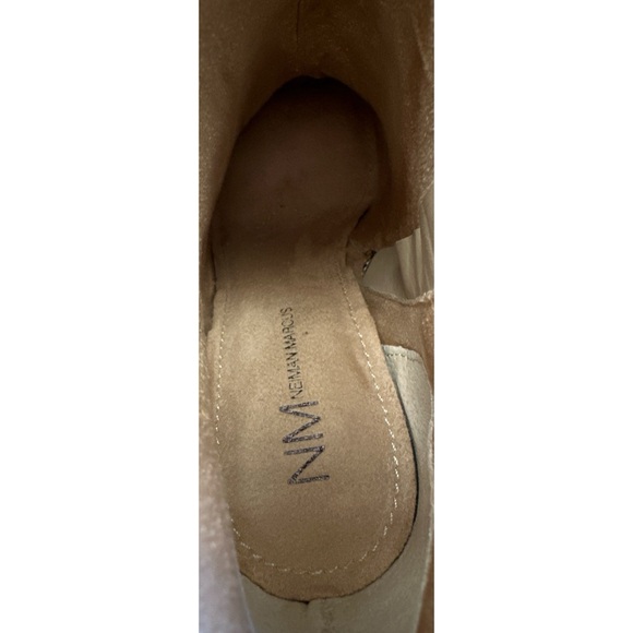 NWOT NEIMAN MARCUS Microsuede Booties Gray | 7 - Picture 8 of 9